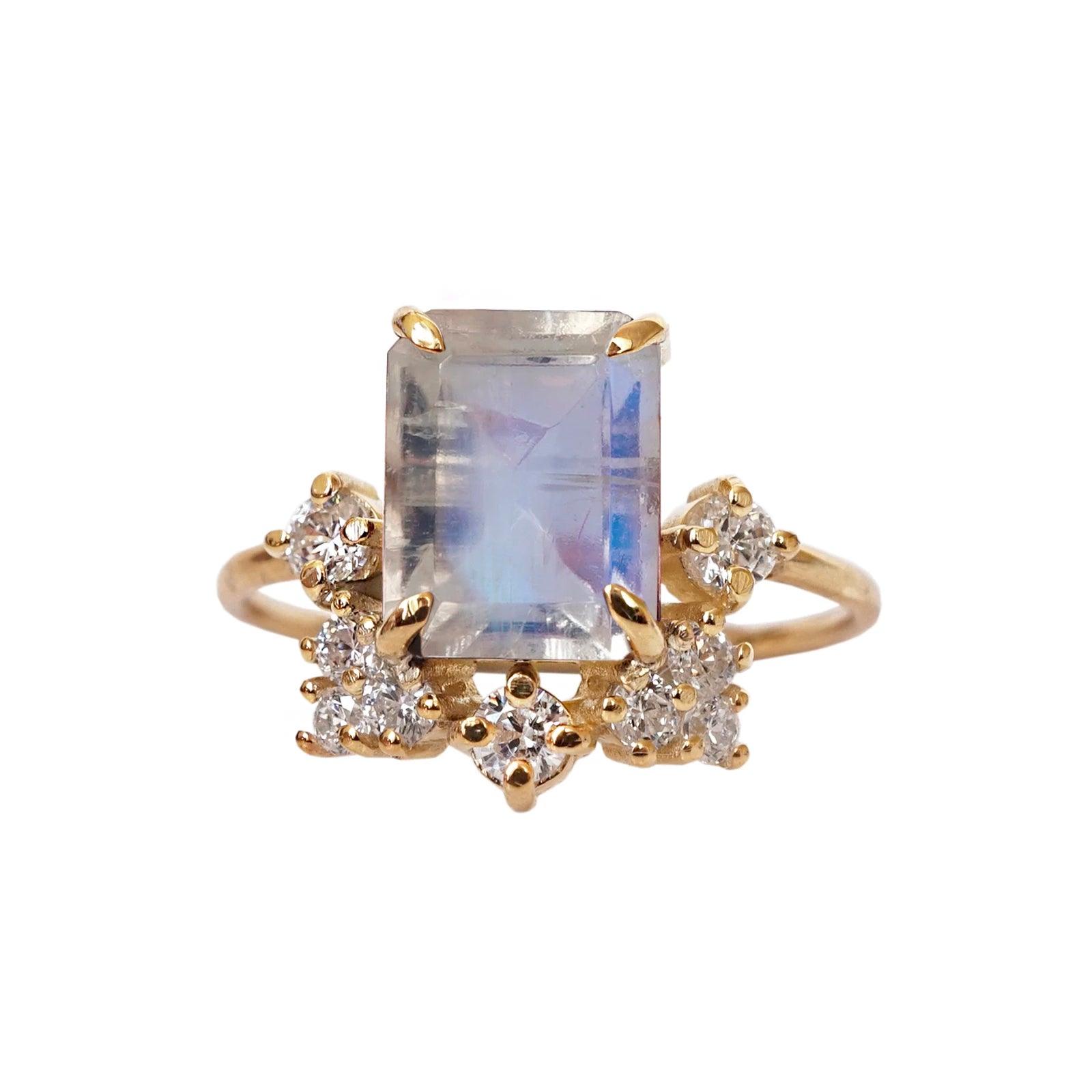 Bordeaux Moonstone Ring - Tippy Taste Jewelry