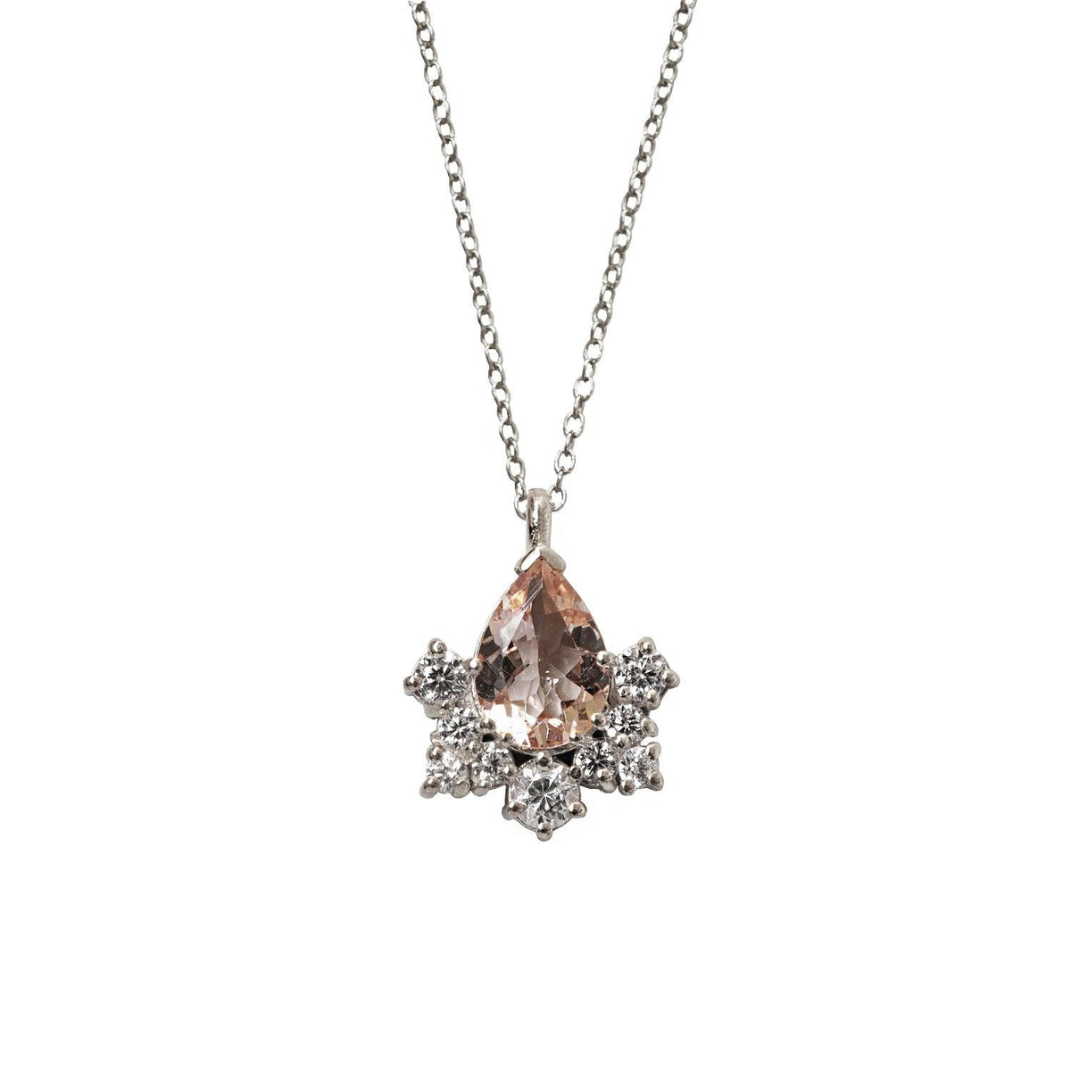 Sleeping Beauty Morganite Necklace - Tippy Taste Jewelry