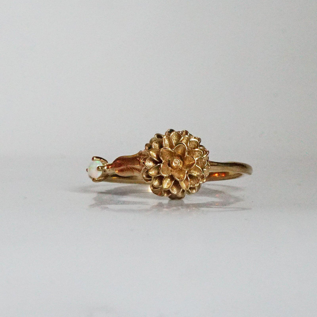October Marigold Birth Flower Ring