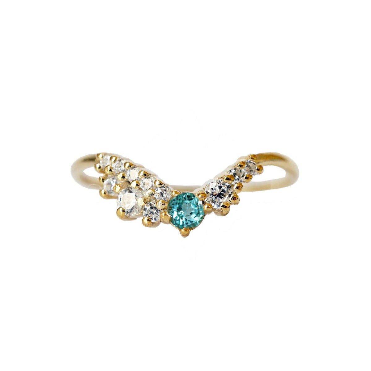 One Of A Kind: Tourmaline Paraiba Oyster Ring