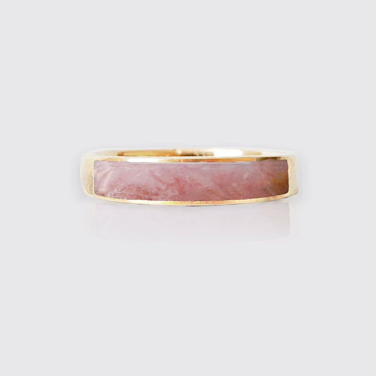 Pink Opal Ring Band, 3.5mm