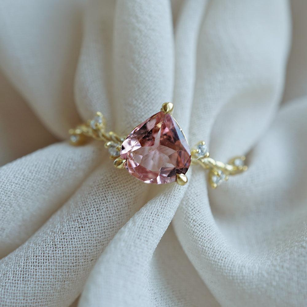 One Of A Kind: 14K Pink Tourmaline Sicily Ring