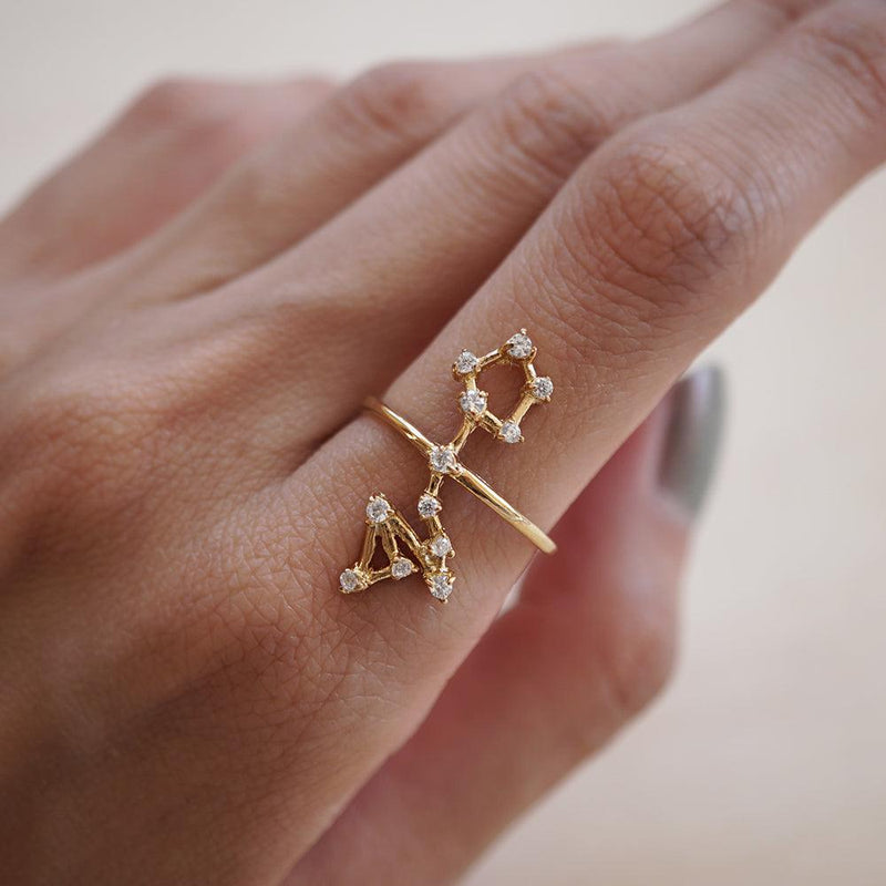 Pisces Constellation Ring - Tippy Taste Jewelry