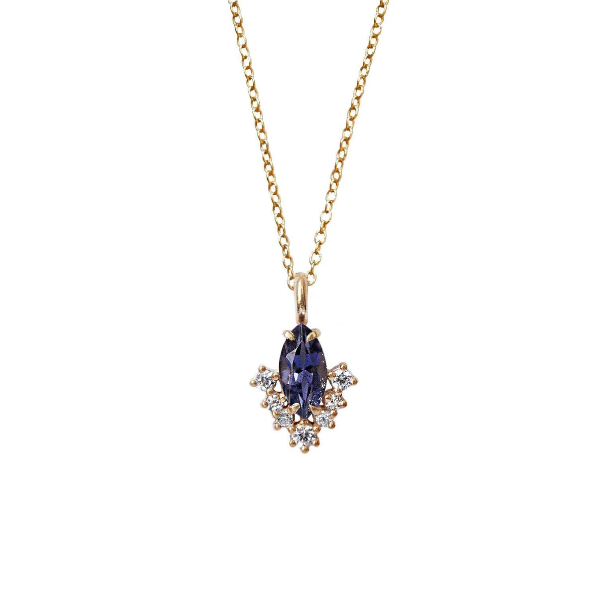Poison Ivy Iolite Necklace - Tippy Taste Jewelry