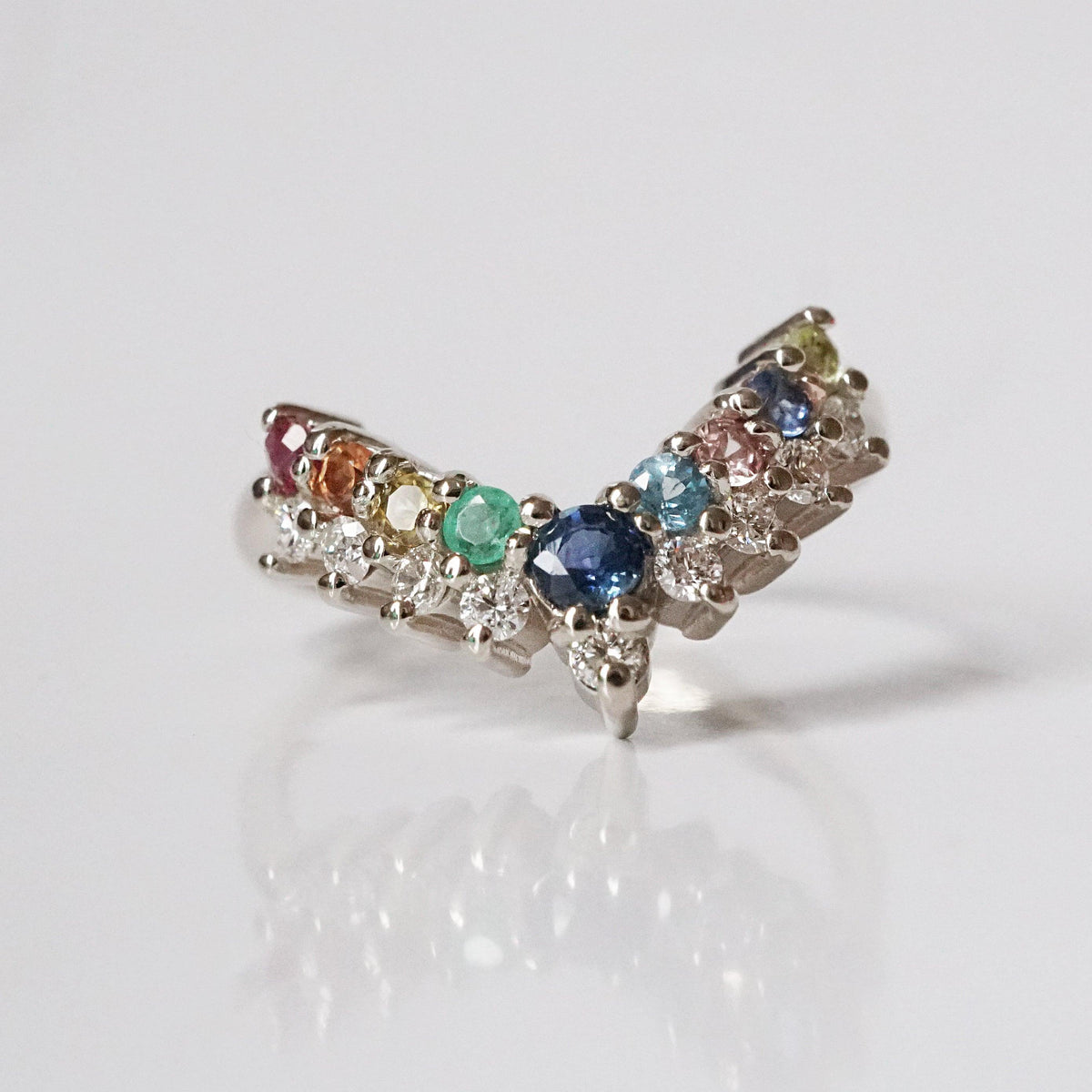 Rainbow Diamond Ring