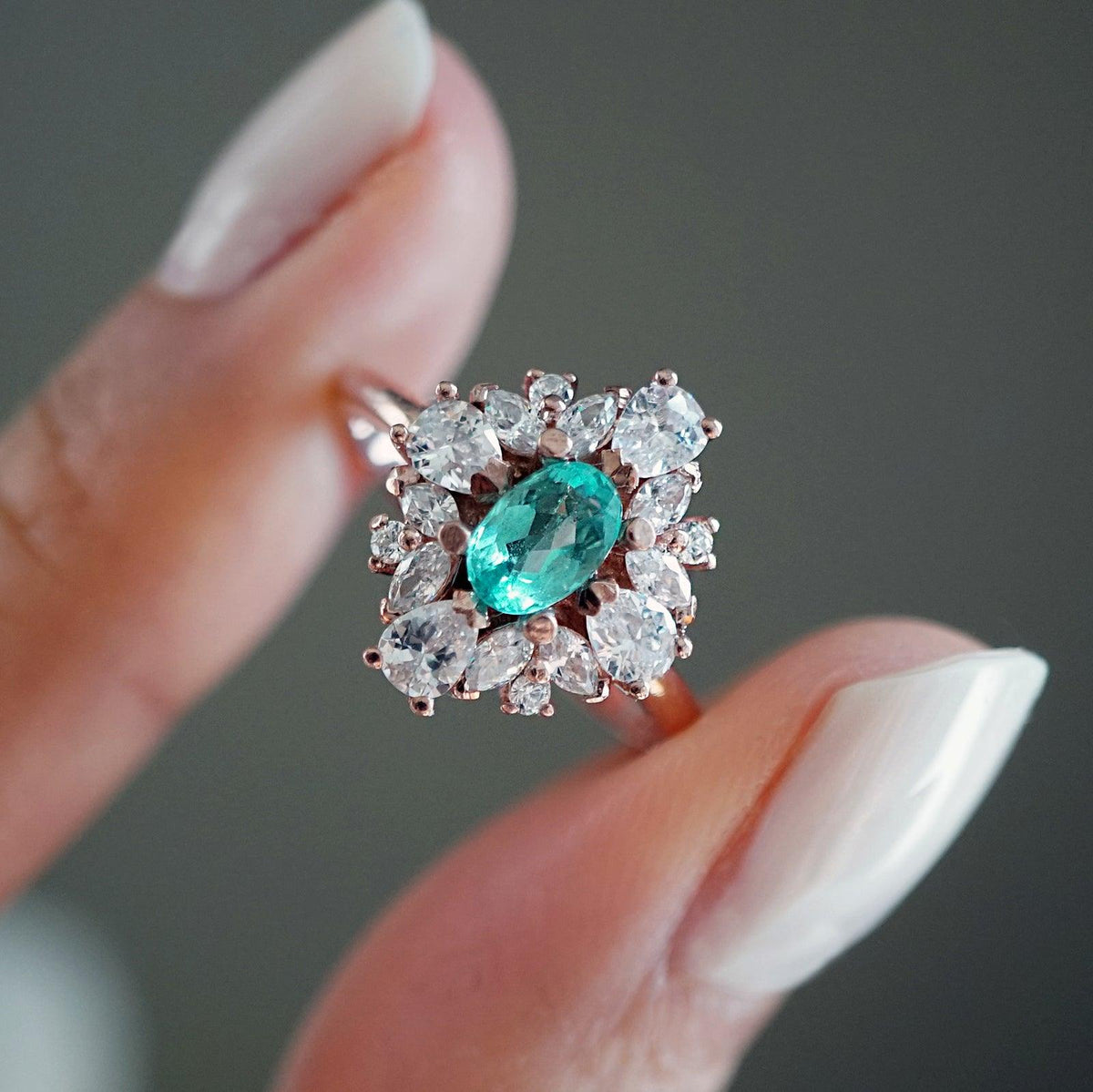One Of A Kind: Duchess Paraiba Tourmaline Diamond Ring