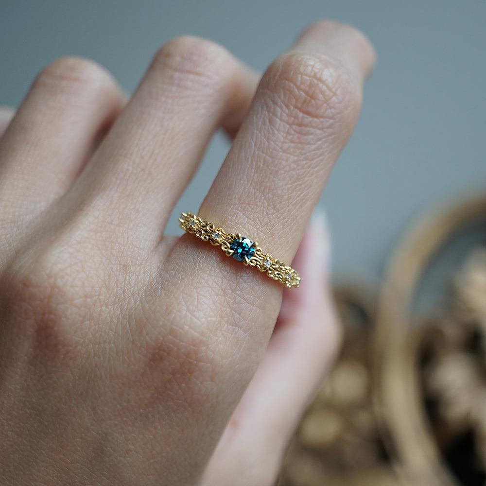 Limited Edition: Constantine Blue Diamond Ring - Tippy Taste Jewelry