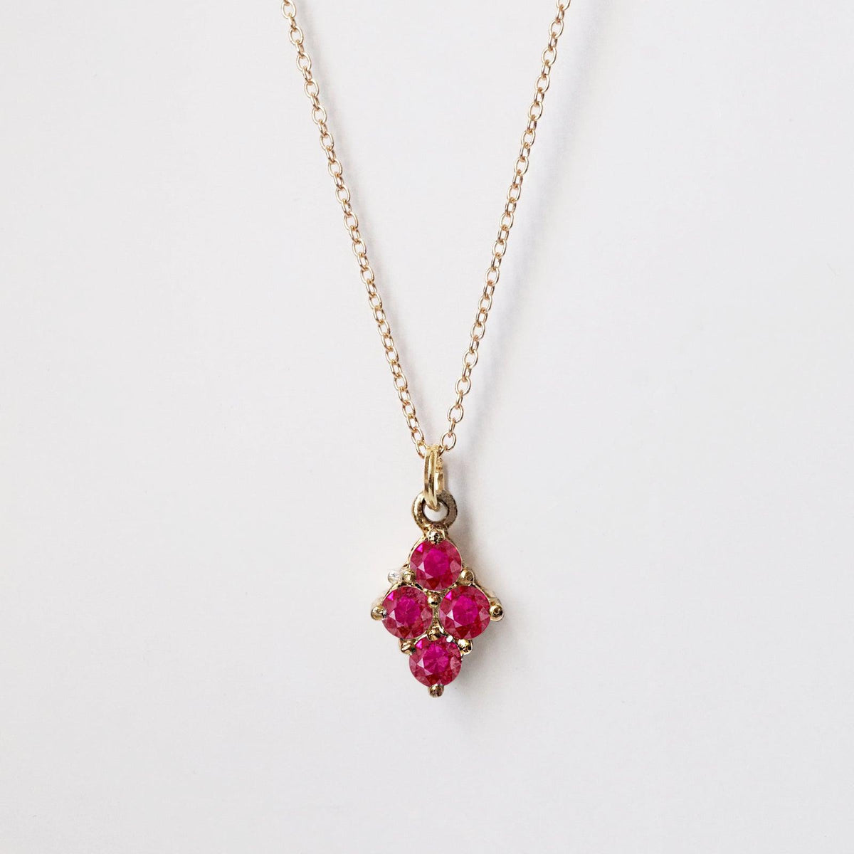 Cherry Pie Ruby Necklace - Tippy Taste Jewelry