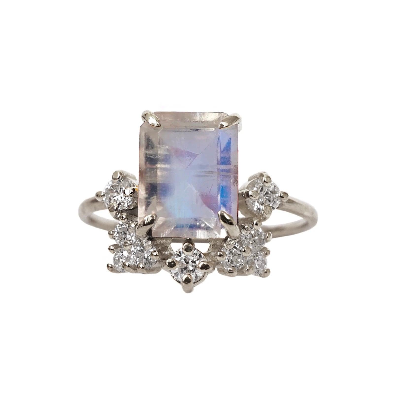 Bordeaux Moonstone Ring - Tippy Taste Jewelry