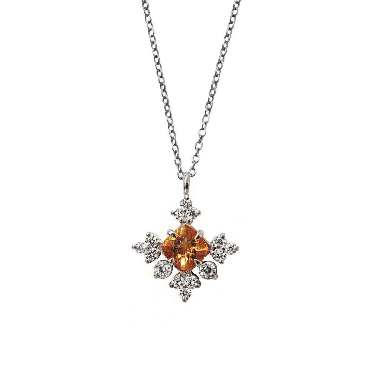 Snowflake Citrine Pendant - Tippy Taste Jewelry