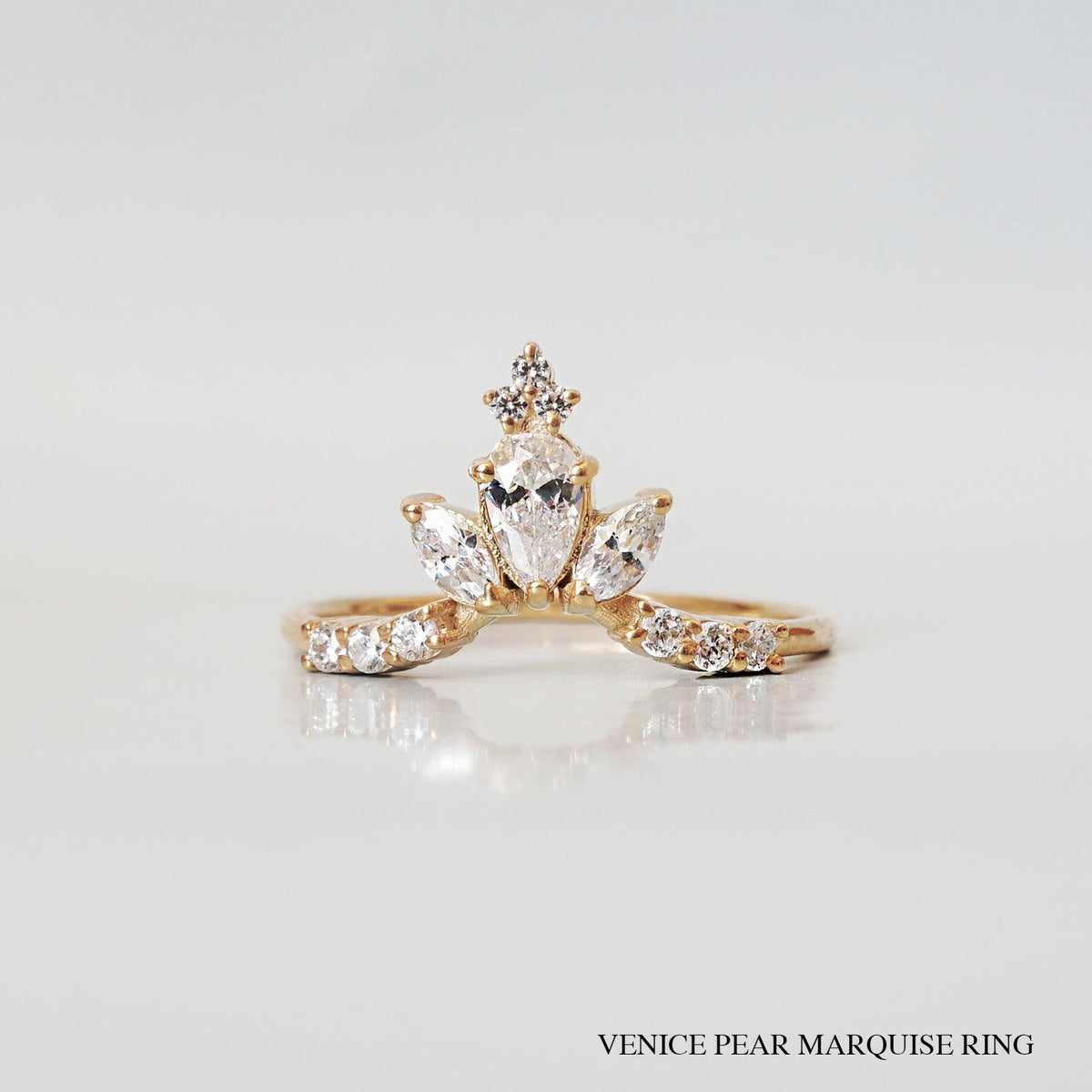 14K Maleficent Salt & Pepper Diamond Ring Set - Tippy Taste Jewelry